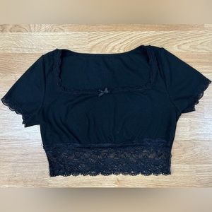 Black Crop Top